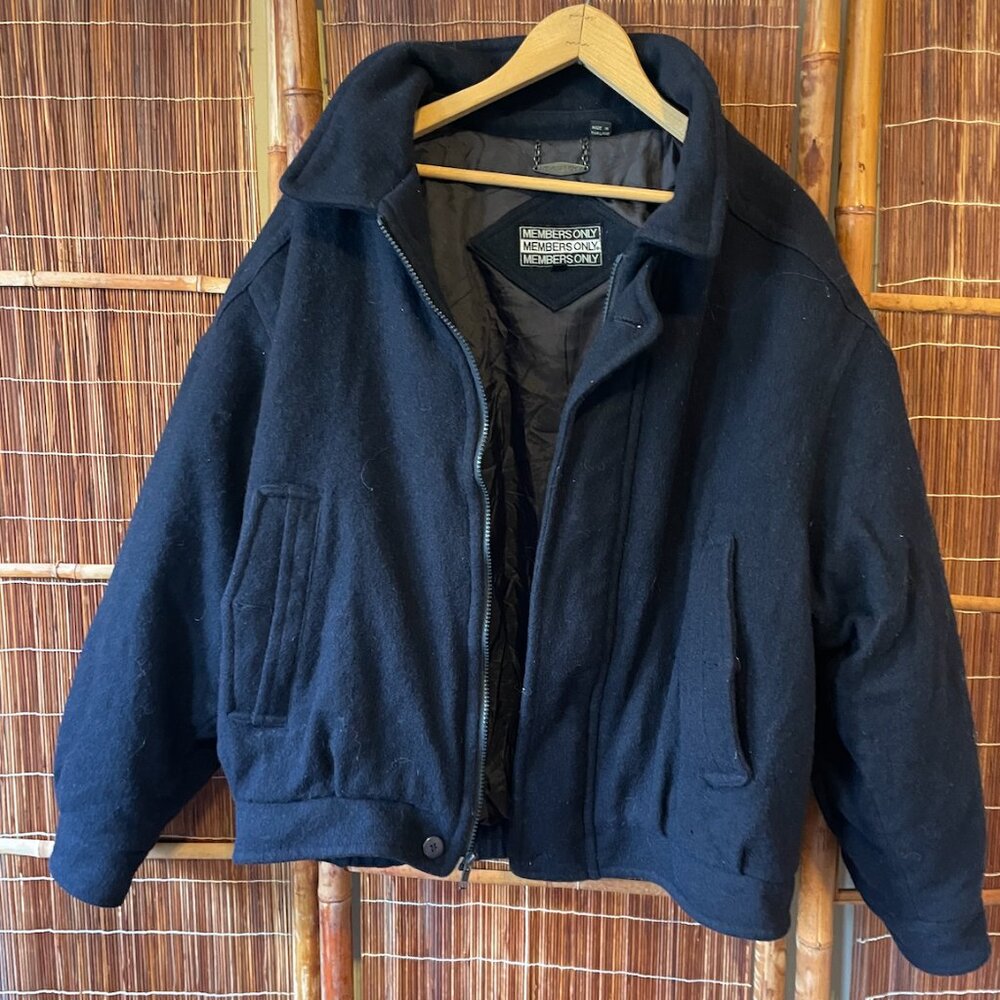 Vintage Members Only Wool Jacket L